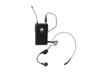 OMNITRONIC WAMS-12 - Trasmettitore tascabile con microfono ad archetto da 863 MHz, con microfono ad archetto per WAMS-12BT2