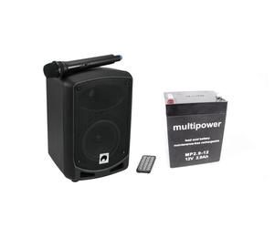 OMNITRONIC WAMS-65BT: Sistema PA Portatile con Ricevitore UHF e Bluetooth