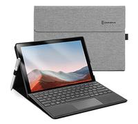 Omnpak Custodia per Microsoft Surface Pro 7+ / Pro 7 / Pro 6 / Pro 5 / Pro 4 (12,3 Pollice Surface Cover), Case con Porta Penna, Compatibile con Type Cover Keyboard, Grigio