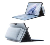 Omnpak Custodia per tablet Microsoft Surface Pro 11, Pro 10，Pro 9 custodia da trasporto con porta penna stilo con custodia per accessori, compatibile con tastiera Type Cover.