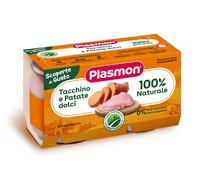 Plasmon Cuor di Natura Omogeneizzati Tacchino Patate Dolci 2 Pezzi Da 120 G