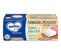 OMOGENEIZZATO 80GR 2 Pezzi Formaggio Prosciutto Confezione Multipack da 6