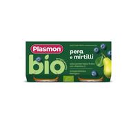 Omogeneizzato di pera e mirtilli bio - 2 x 80 gr - plasmon