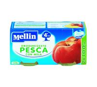 DANONE NUTRICIA SpA SOC.BEN. MELLIN OMOGENEIZZATO PESCA MELA 2X100 GRAMMI