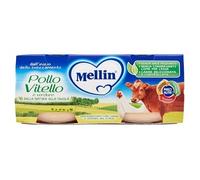 Mellin Omogeneizzati Di Carne Pollo E Vitello Con Verdure 2x80g