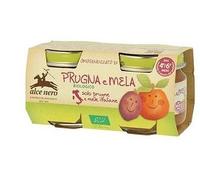 Alce Nero - Omogeneizzato Frutta 80x2 Biologico - Prugna e Mela