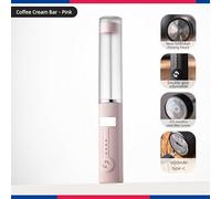 Omogeneizzatore ad Ultrasuoni Montalatte elettrico ricaricabile tramite USB, 2 velocità, for preparare la schiuma, frullatore for caffè e latte, sbattitore for uova, utensili da cucina(Pink)