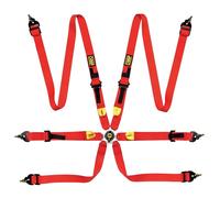 OMP DA00208 CINTURE DI SICUREZZA ROSSE FIRST 2″ OMOLOGATE FIA 8853-2016 PULL UP