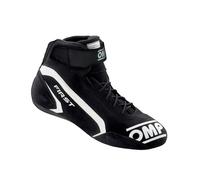 Omp First Race My2021 Nero/Bianco Taglia 43 Fia 8856-2018, Mocassino Unisex-Adulto, Standard, EU