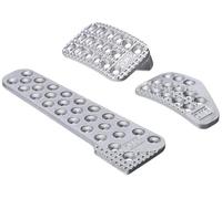 SERIE 3 Pedali con acceleratore lungo ALLUMINIO SABBIATO ARGENTO OA/1010 OMP