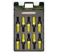 OMP SPEED - Set di viti Performance con protezione in alluminio, M12X1.25, HEX: 17-19, L: 28 mm, Colore: giallo