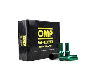 OMP - Set di 20 viti DIN 10,9, chiave 17/19 l: 27 mm, M14 x 1,25, verde