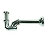 OMP Sifone colonna in ottone cromato da 1'1/4 senza piletta per Lavabo Bidet