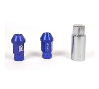 OMP SPEED Set 20 Dadi Ruota con Chiave Filettata Metrica M12X1.25 19 da 40MM Colore Alluminio Blu 7075