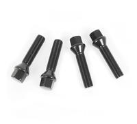 OMP Speed Set di 4 Viti M14X1.25 Conico Lungo 28 mm Chiave 17 Colore Nero DIN 10.9