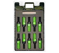 OMP SPEED - Set di viti Performance con protezione in alluminio, M12X1.25, HEX: 17-19, L: 28 mm, colore: Verde