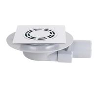 PILETTA SIFONATA INGOMBRO RIDOTTO PIASTRA QUADRA SENZA TELO cm 15x15