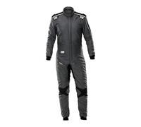 Omp - Tuta da corsa One Evo Air - Tecnologia Air avanzata - Taglio ergonomico preformato - Inserti elastici strategici - Fodera interna morbida al tatto - Taglia 58 - Grigio medio/nero