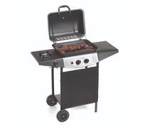 Ompagrill Barbecue Gas 4939 Double Potenza 7,5 kW completo di roccia lavica