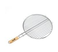 Ompagrill Griglia barbecue doppia con manico acciaio (65x40,5cm) B04000