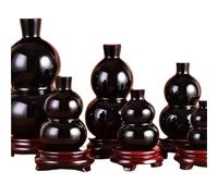 OMPEGNUVVS 1pc 6cm Obsidian Crystal Quartz Gourds Room Office Decoration
