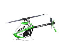 OMPHOBBY M1 V3 PRO 100 Class Size Mini 3D RC elicottero BNF, 6CH Direct Drive con Built-in ELRS Receiver & OFS3+ controllo di volo, motore brushless, 2S LiHV batteria No Controller verde