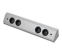 ompi Ciabatta elettrica Corner Compact 230 V, massimo 3500 W, 760 mm, in acciaio inox effetto, 13940762200