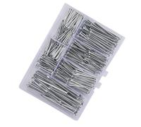 Ompiani Hardware Da 350pcs Assortimento Impostare La Parete Della Testa Rotonda A 5 Dimensioni Mantener Ferro Con Scatola Stoccaggio Che Dura Da Un Chiodo Appeso All'immagine