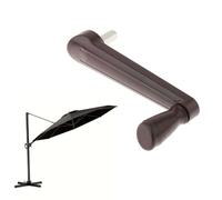 Ompinda Maniglia universale per ombrellone da patio, maniglia di ricambio per ombrellone a banana, impugnatura a manovella per ombrellone, grigio