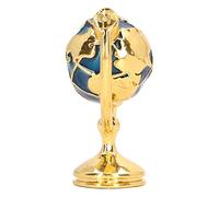 Omquot 1:12 Bellissimo globo solido in metallo in miniatura per mobili da studio della casa delle bambole, risvegliare l'immaginazione, globo in metallo da 1 x 1,5 cm per gli amanti della casa delle