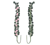Omquot 1:12 Mini Casa delle Bambole Rose String Swing Bouquet Decorativo per Scena da Giardino da Sogno Resina Rosa (rosa)