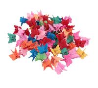 Omquot 100 Mini Fermagli per Capelli a Farfalla, Adorabili Piccoli Accessori per Capelli per Ragazze, Sottili e Spessi, in Plastica