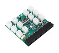 Omquot Adattatore Board di Alimentazione Professionale per GPU Mining PSU da 1600 W a 12 Porte a 6 Pin per Server Ad Alte Prestazioni