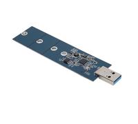 Omquot Adattatore NGFF da M.2 a USB 3.0 Convertitore di unità Ad Altissima velocità da 5 Gbps per SSD Portatili di Piccole Dimensioni