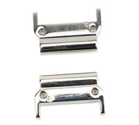 Omquot Adattatore per cinturino in metallo Spina Quick Fit Premium per una facile sostituzione Elegante Accessorio 1 paio, Argento, 20-20 mm