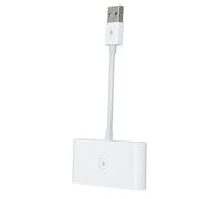 Omquot Adattatore wireless per auto, pratica funzione plug and play, compatibile con modelli di auto dal 2016 per iOS 10 e versioni successive (bianco)