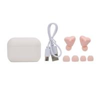 Omquot Auricolari Wireless a Forma di Cuore Simpatiche Cuffie Bluetooth 5.3 con Riduzione del Rumore per Regali Sportivi (Rosa)