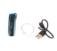 Omquot Bluetooth Wireless HD Chiamata Orecchio Singolo Appeso Auricolari Professionali per La Guida Nero Blu 1pc (Nero Blu)