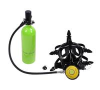 Omquot Bombola per Immersioni Subacquee di Immersione Portatile da 1 Litro per L'allenamento della Respirazione Subacquea con Occhiali a Pieno Facciale (#3)