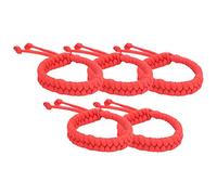 Omquot Braccialetto in corda da paracadute, multifunzionale, per sopravvivenza all'aperto, design compatto per giocatori all'aperto, 5 pezzi, 25,9 x 1,5 cm