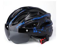 Omquot Casco per Bici da Strada Buona Protezione Occhiali Regolabili Resistente Agli Urti per Gare Ciclistiche Adulti EPS PC 1 unità (#4)