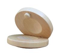 Omquot Castagnette da dito in legno per bambini, strumento musicale per bambini, materiale in legno durevole, migliora la percezione musicale, per scuole e case