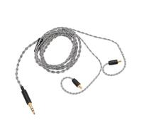 Omquot Cavo di Aggiornamento per Auricolari da 3,5 Mm a A2DC Placcato Argento per Cavo Sostitutivo di qualità Senza Perdita per gli Amanti della Musica da 1,1 M