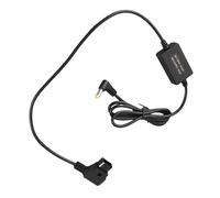 Omquot Cavo di alimentazione per videocamera, tensione 12 V leggera e stabile per fotografia esterna FS7 FS5, plastica nera, 1 confezione