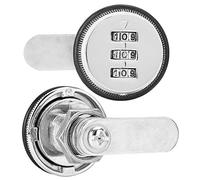 Omquot Combinato Lega di Zinco Serratura con Codice per Armadi Durevole Cassetti Meccanici per Casa Ufficio Scuola Lega di Zinco 0,5 mm-12 mm