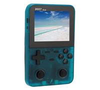 Omquot Console di Gioco Portatile Retro Dual Joystick Schermo da 3,5 Pollici Ad Alta Risoluzione per Intrattenimento di Gioco 64 GB Incluso (Blu trasparente)