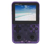 Omquot Console di Gioco Portatile Retro Dual Joystick Schermo da 3,5 Pollici Ad Alta Risoluzione per Intrattenimento di Gioco 64 GB Incluso (Viola traslucido)