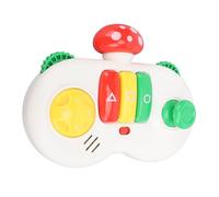 Omquot Controller di Gioco per Bambini Giocattolo Educativo con Musica per Neonati e Bambini Piccoli Scheda Sensoriale con Funghi ABS Colorati 1 unità (Rosso)