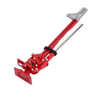 Omquot Cric scorrevole Realistico in Lega di Alluminio per Auto su Bruchi RC, per un'esperienza autentica in Montagna (Rosso)