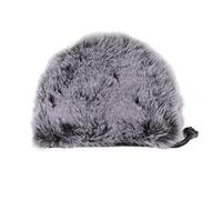 Omquot Cuffia per microfono in pelliccia per parabrezza, riduzione del rumore del per discorsi pubblici, rivestimento in peluche